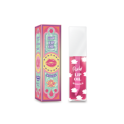 Lip Oil Massage Strawberry Sauna Lip Gloss by Rude Cosmetics | Fleurcouture