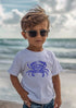 Livin That Beach Life Crab Toddler Tee White L by Ocean and 7th | Fleurcouture