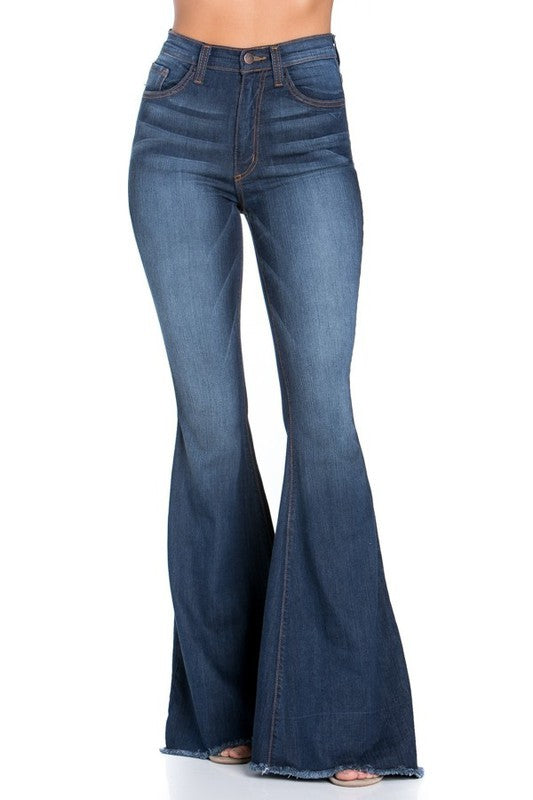 Logan Bell Bottom Jean in Dark Wash Dark Wash 3 by GJG Denim | Fleurcouture