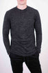 Long Sleeves Henley T-shirt Black S by Generation XYZ | Fleurcouture