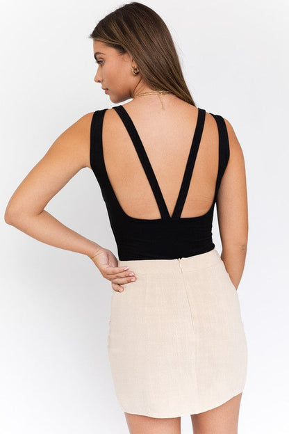 Low Back Bodysuit IVORY L by LE LIS | Fleurcouture