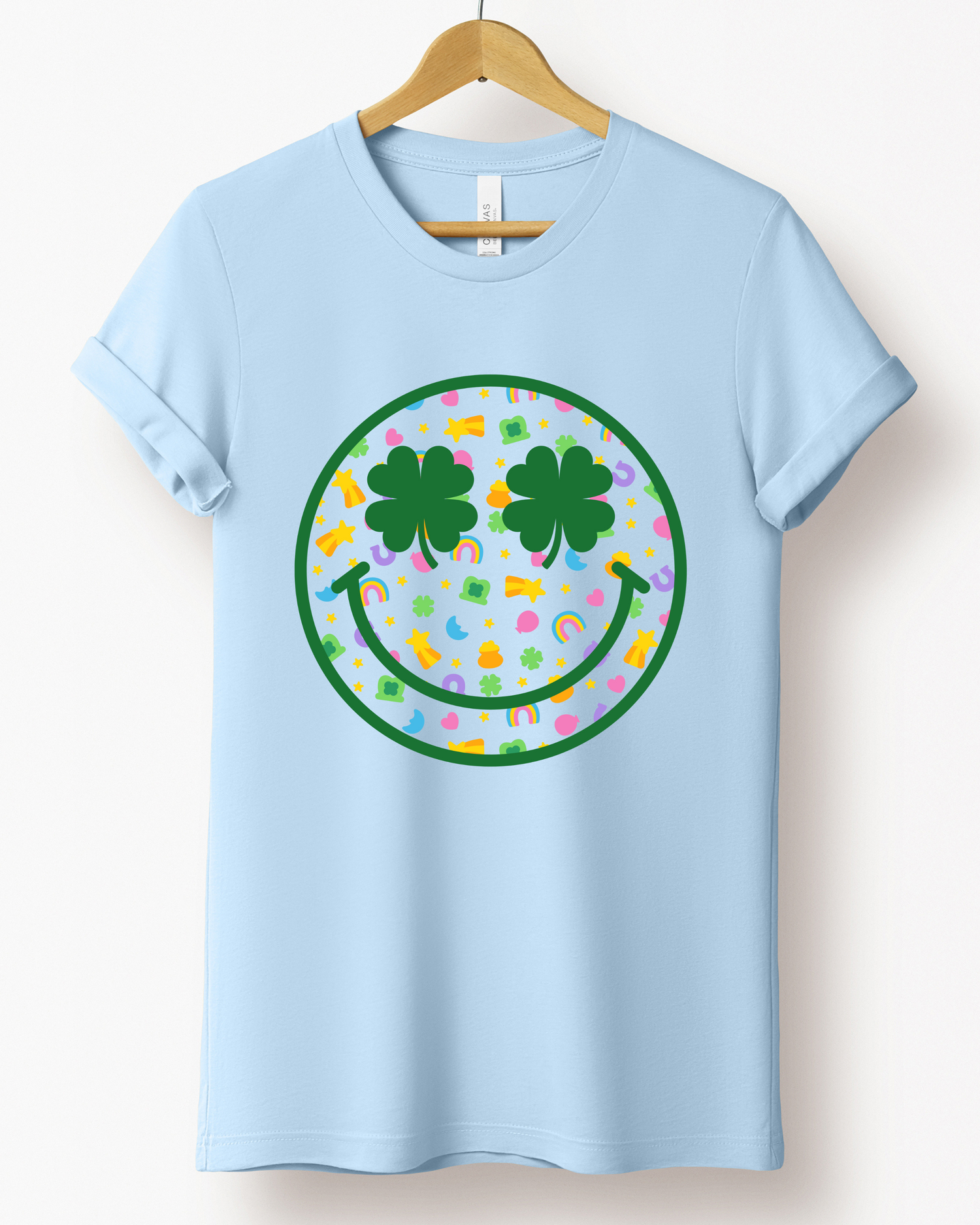 LUCKY CHARMS SMILE TEE (BELLA CANVAS) by LL | Fleurcouture