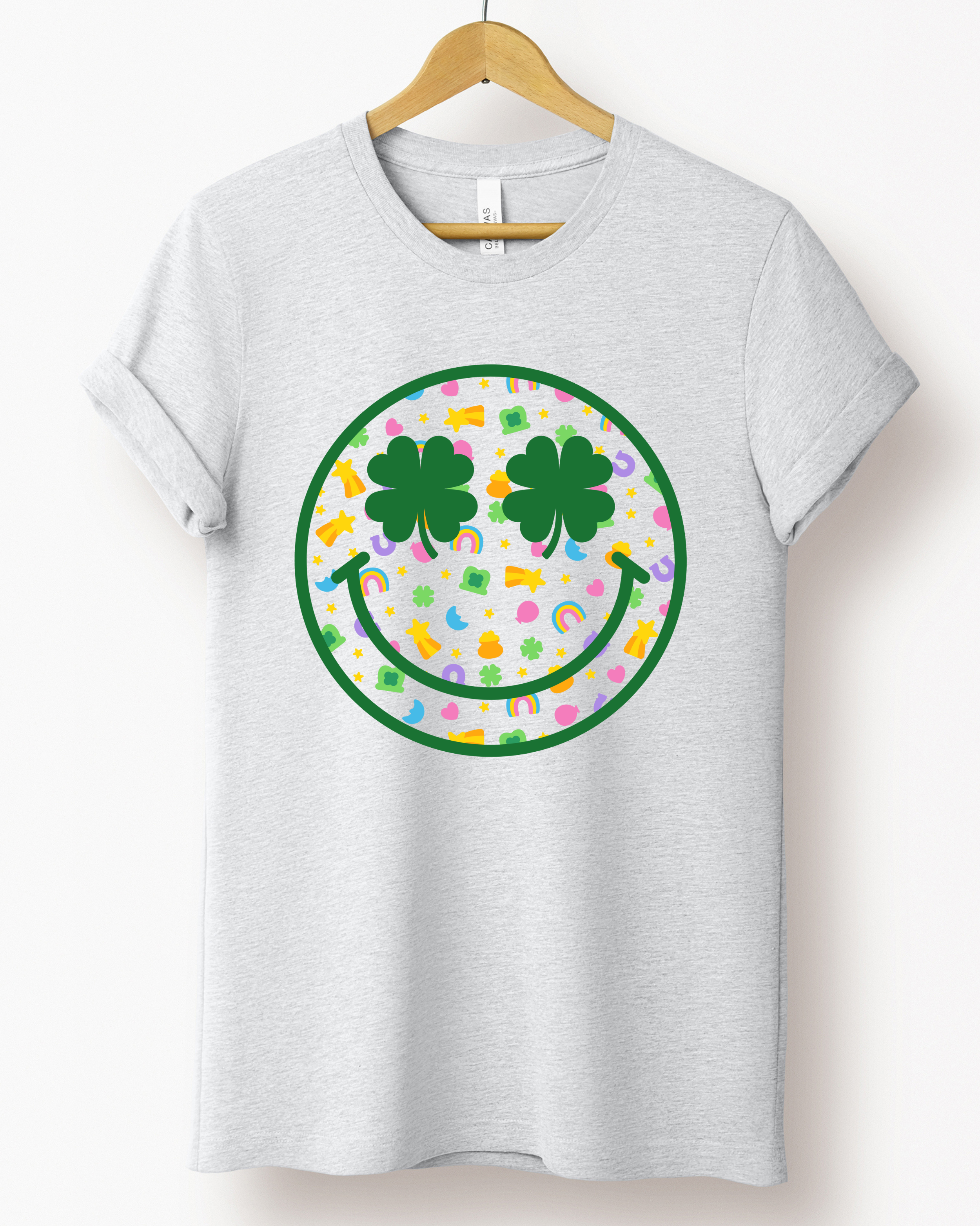 LUCKY CHARMS SMILE TEE (BELLA CANVAS) by LL | Fleurcouture