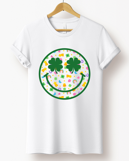 LUCKY CHARMS SMILE TEE (BELLA CANVAS) by LL | Fleurcouture