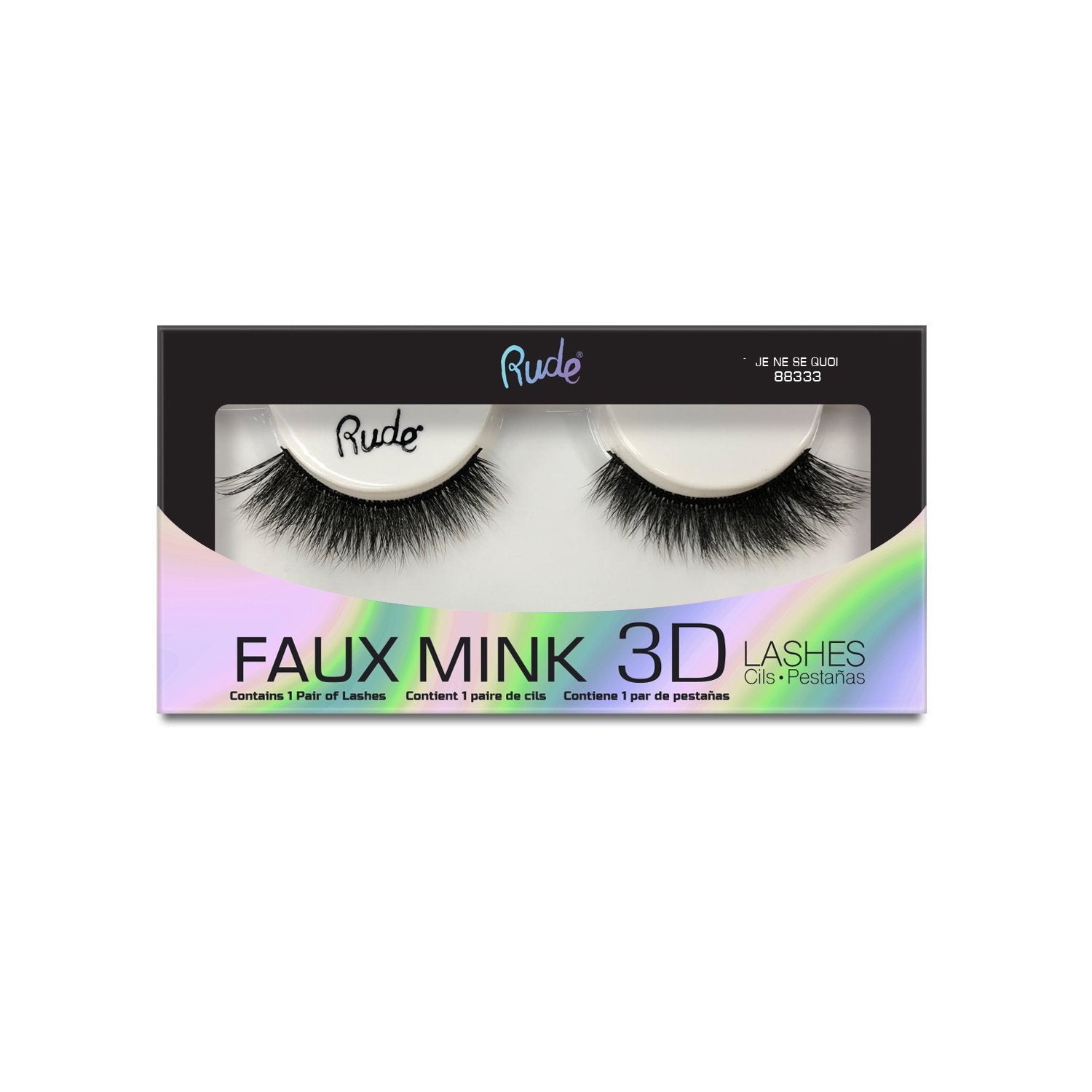 Lush - Faux Mink 3D Lashes False Lashes by Rude Cosmetics | Fleurcouture