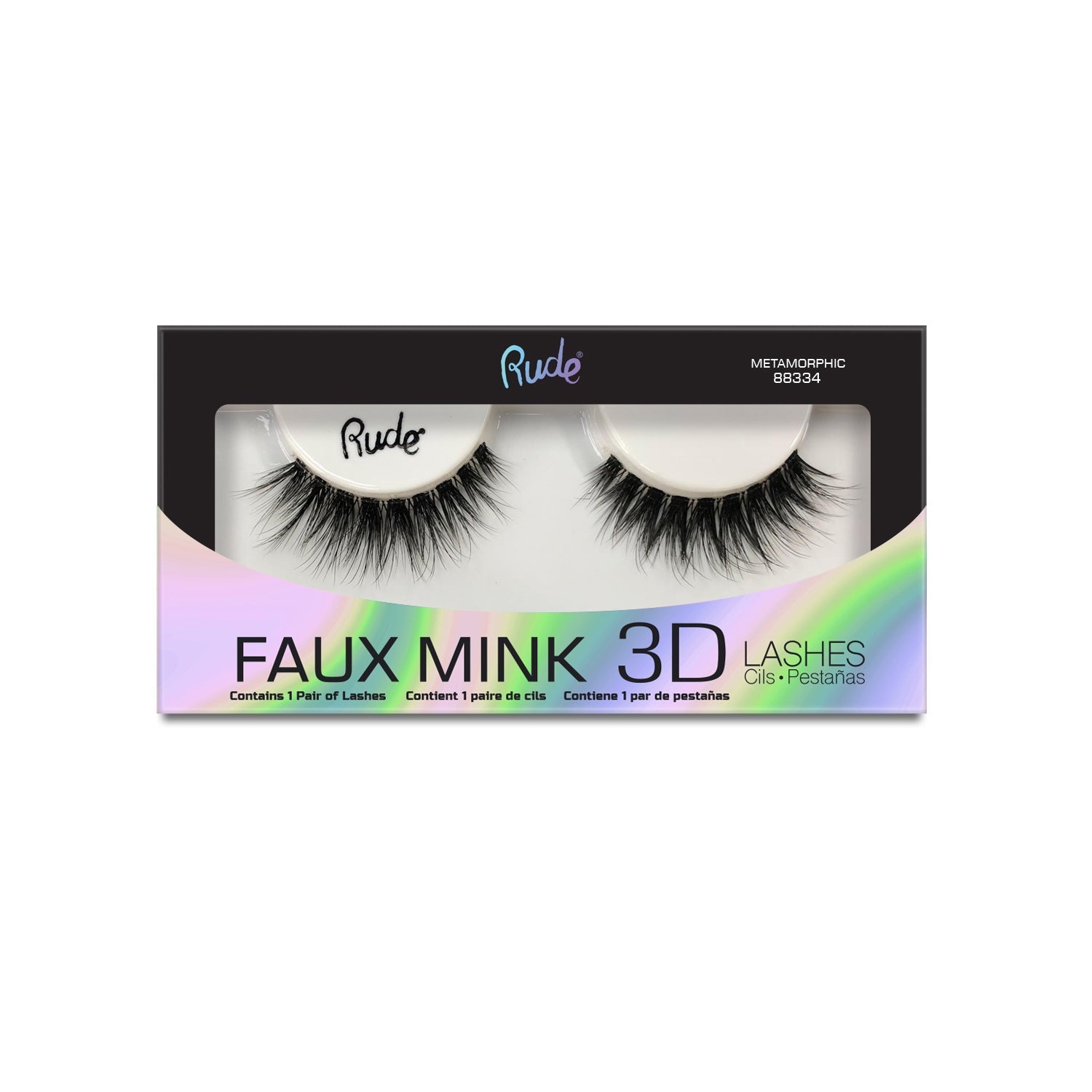 Lush - Faux Mink 3D Lashes False Lashes by Rude Cosmetics | Fleurcouture