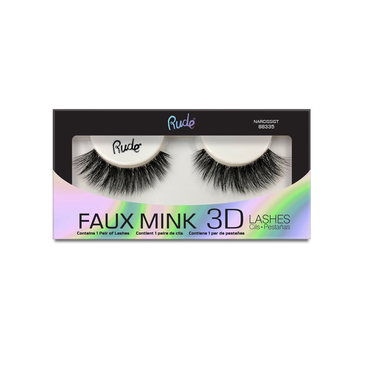 Lush - Faux Mink 3D Lashes False Lashes by Rude Cosmetics | Fleurcouture