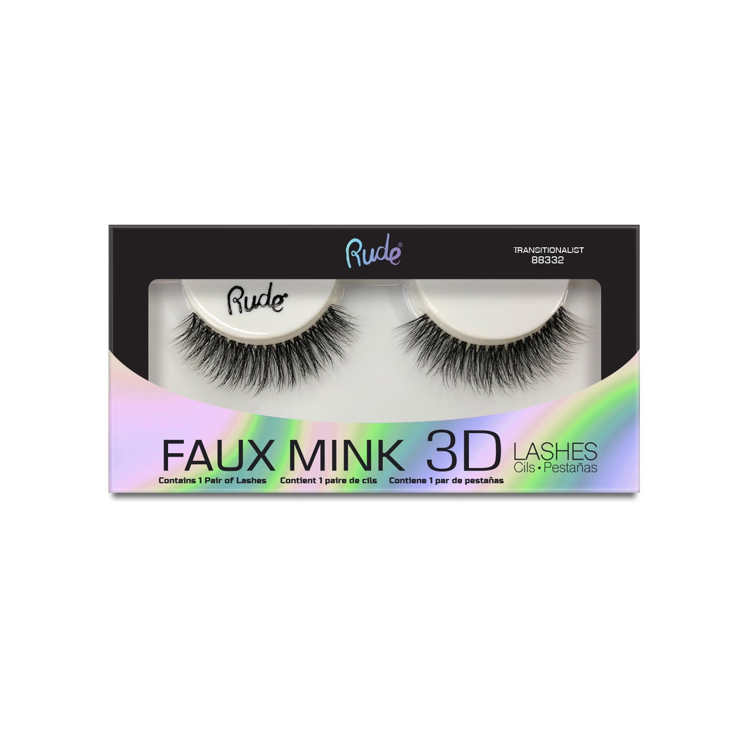 Lush - Faux Mink 3D Lashes False Lashes by Rude Cosmetics | Fleurcouture