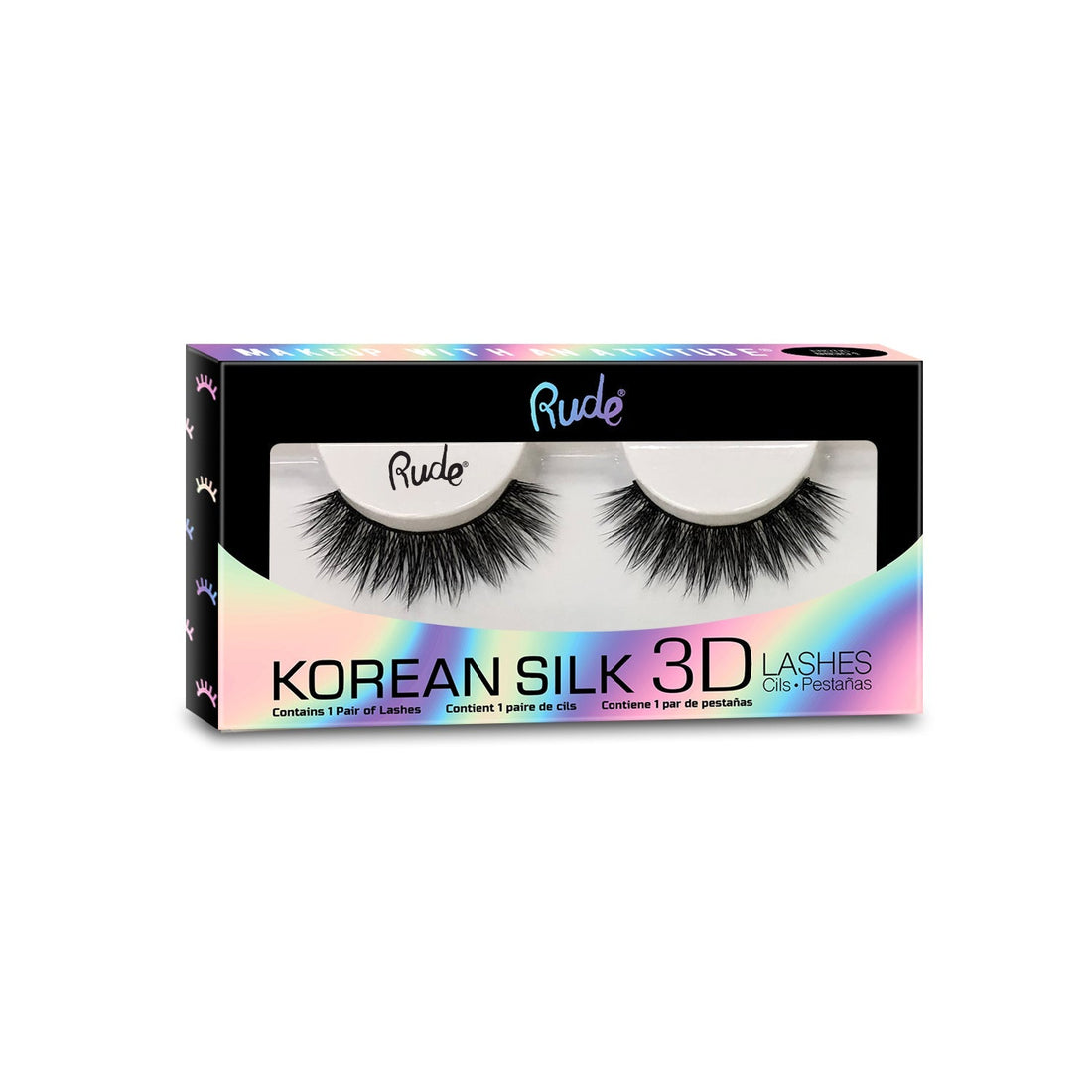 Lush - Korean Silk 3D Lashes Foam Board Display Set, 36 pcs Wholesale Set by Rude Cosmetics | Fleurcouture