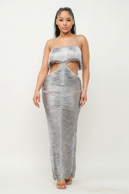 Lux Fringe Maxi Dress by Fleurcouture | Fleurcouture
