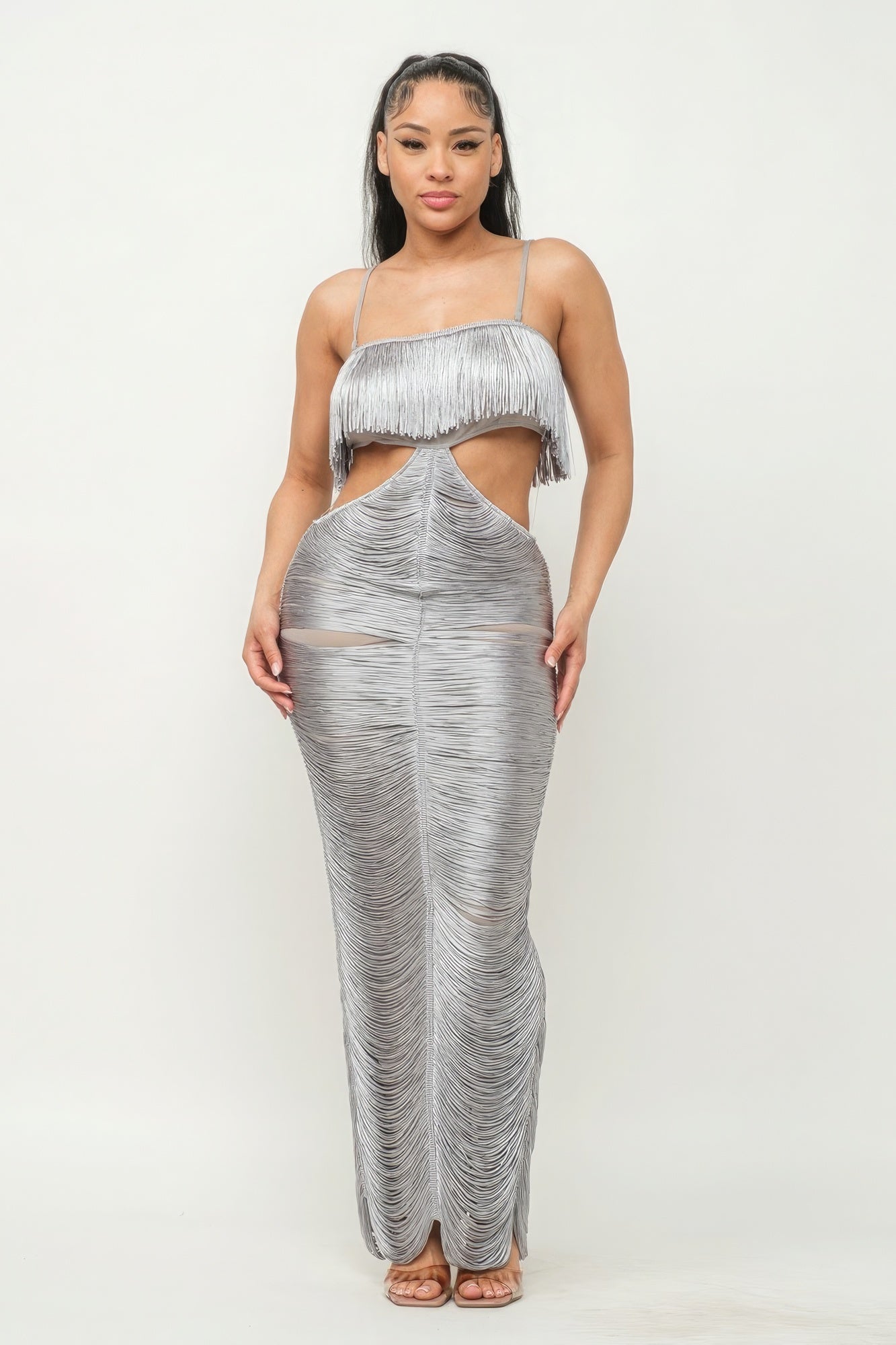 Lux Fringe Maxi Dress by Fleurcouture | Fleurcouture