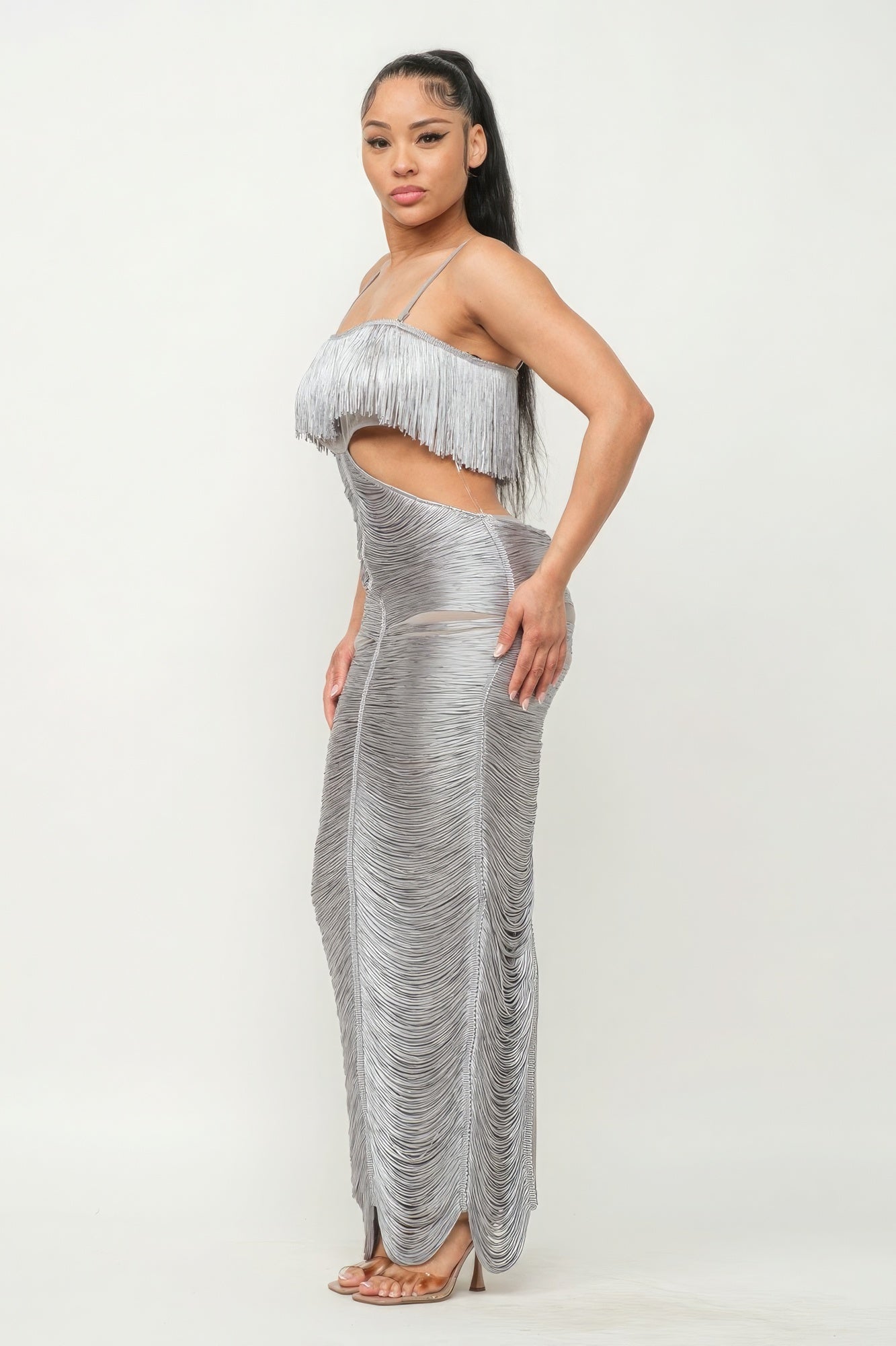 Lux Fringe Maxi Dress by Fleurcouture | Fleurcouture