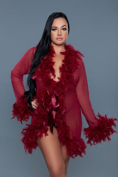 Lux Robe Maroon OS by BE WICKED | Fleurcouture