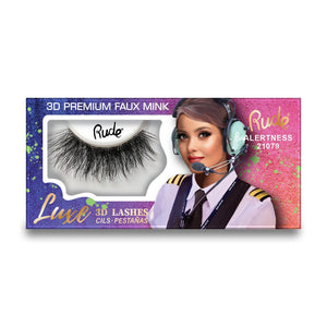 Luxe 3D Lashes | Premium 3D Eyelashes Alertness False Lashes by Rude Cosmetics | Fleurcouture