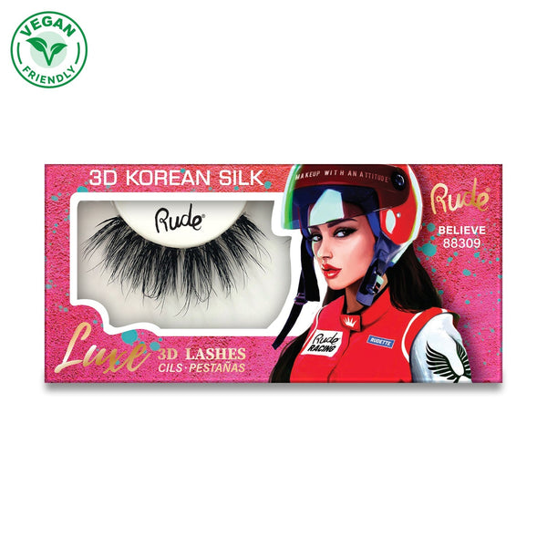Luxe 3D Lashes | Premium 3D Eyelashes Believe False Lashes by Rude Cosmetics | Fleurcouture