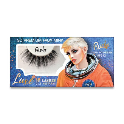 Luxe 3D Lashes | Premium 3D Eyelashes Dare To Dream False Lashes by Rude Cosmetics | Fleurcouture