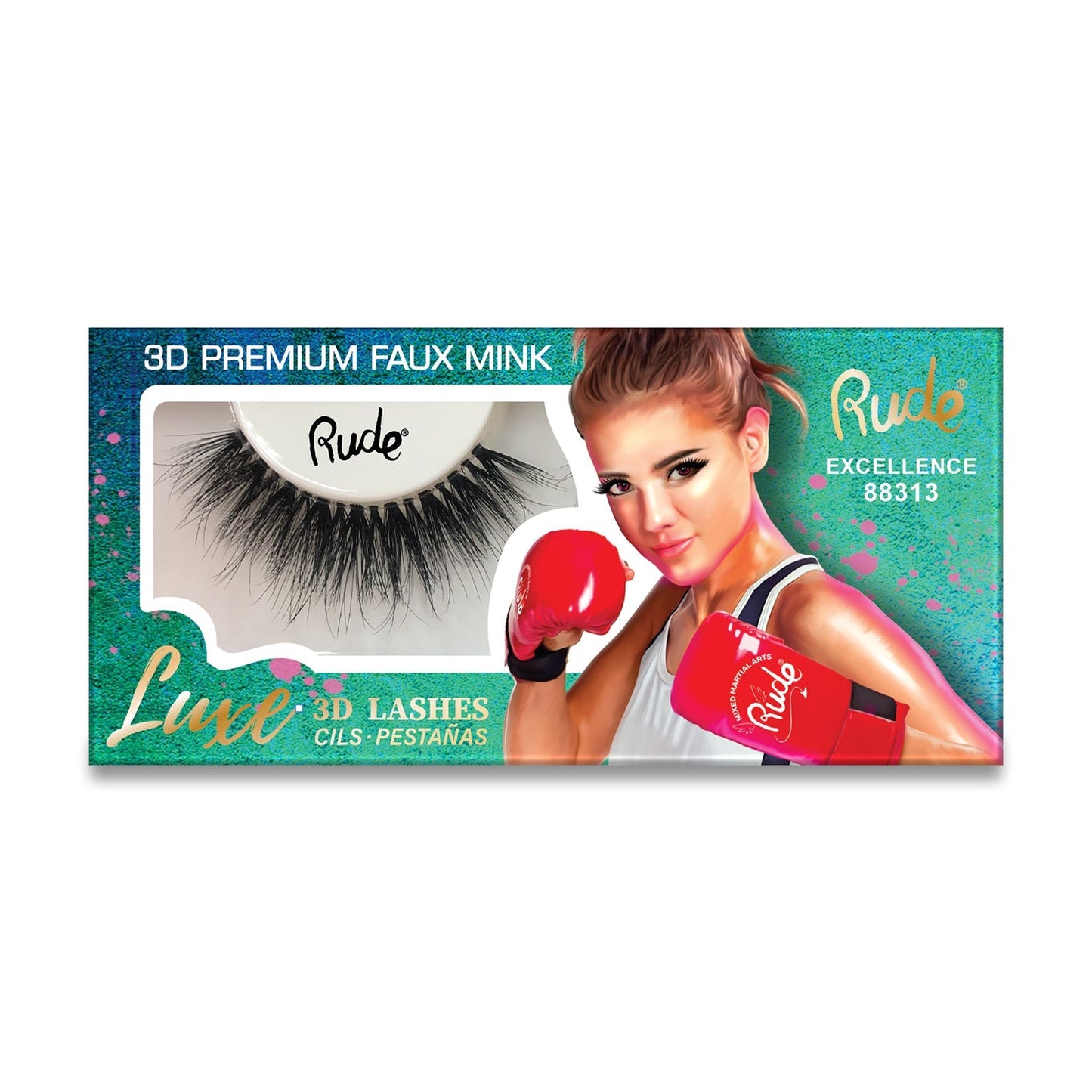 Luxe 3D Lashes | Premium 3D Eyelashes Excellence False Lashes by Rude Cosmetics | Fleurcouture