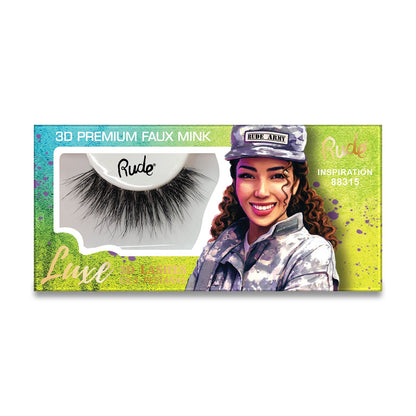 Luxe 3D Lashes | Premium 3D Eyelashes Inspiration False Lashes by Rude Cosmetics | Fleurcouture