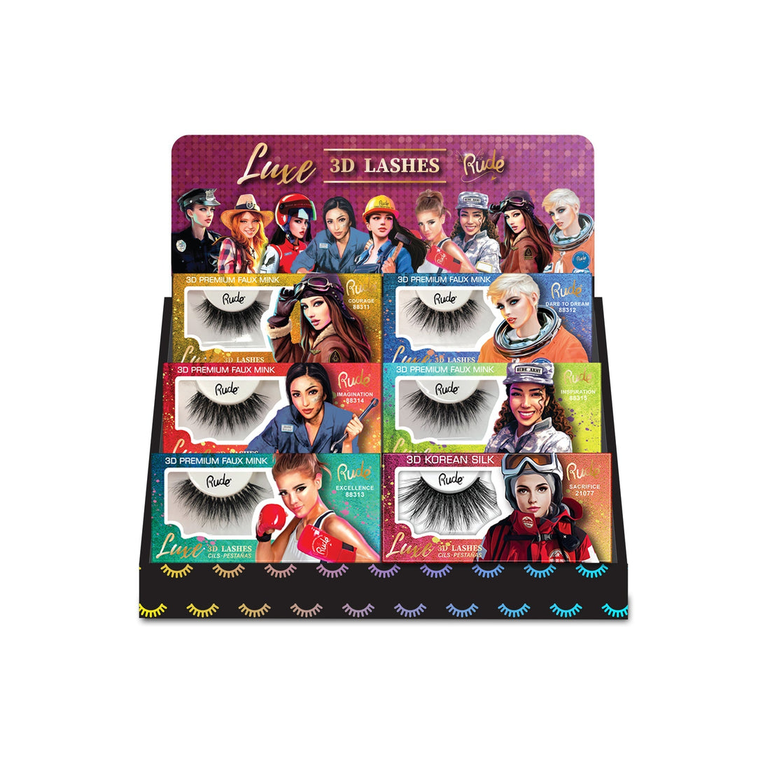 LUXE Lashes Foam Board Display Set