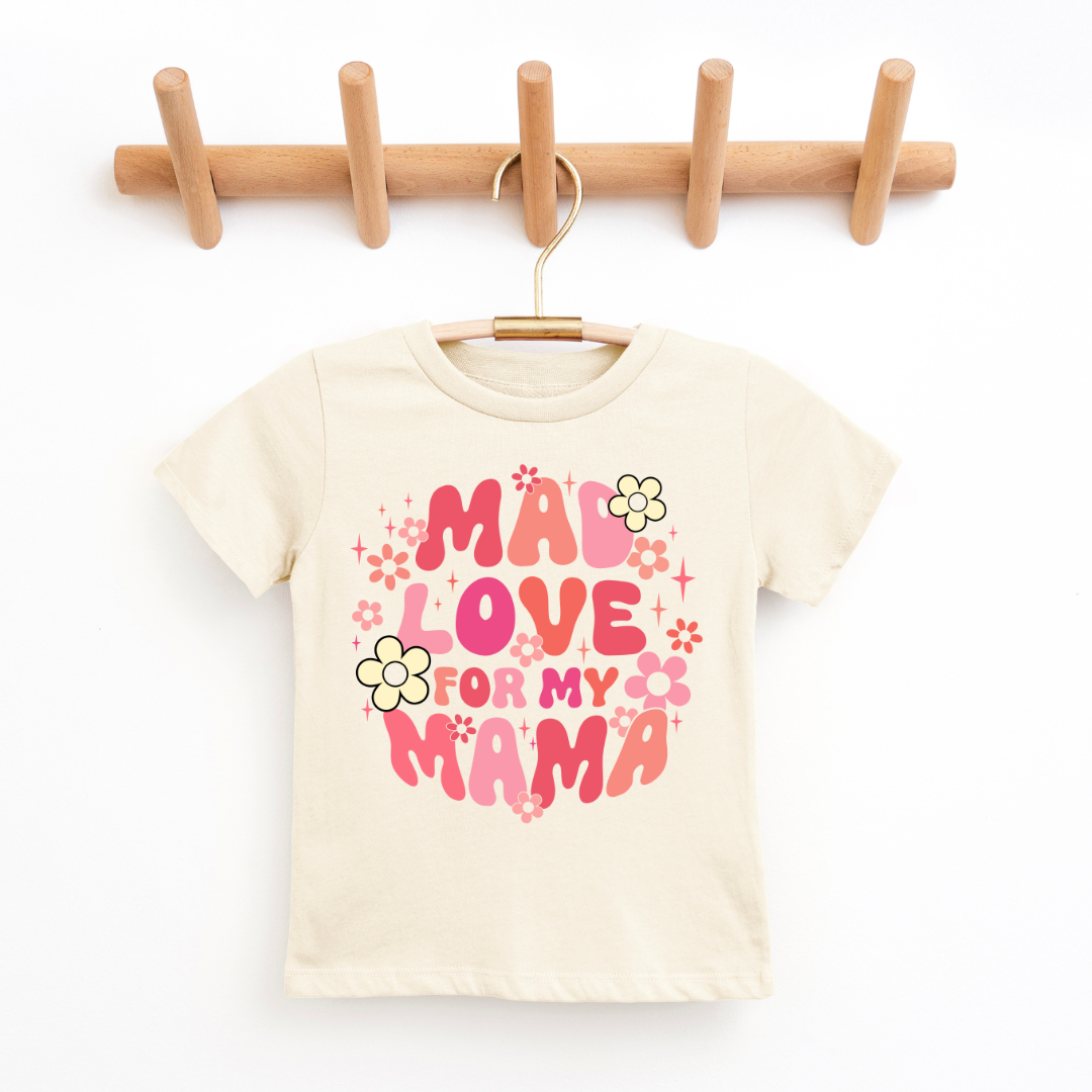 Mad Love For My Mama Youth &amp; Toddler Graphic Tee 2T Natural Youth Graphic Tee by Tea Shirt Shoppe | Fleurcouture