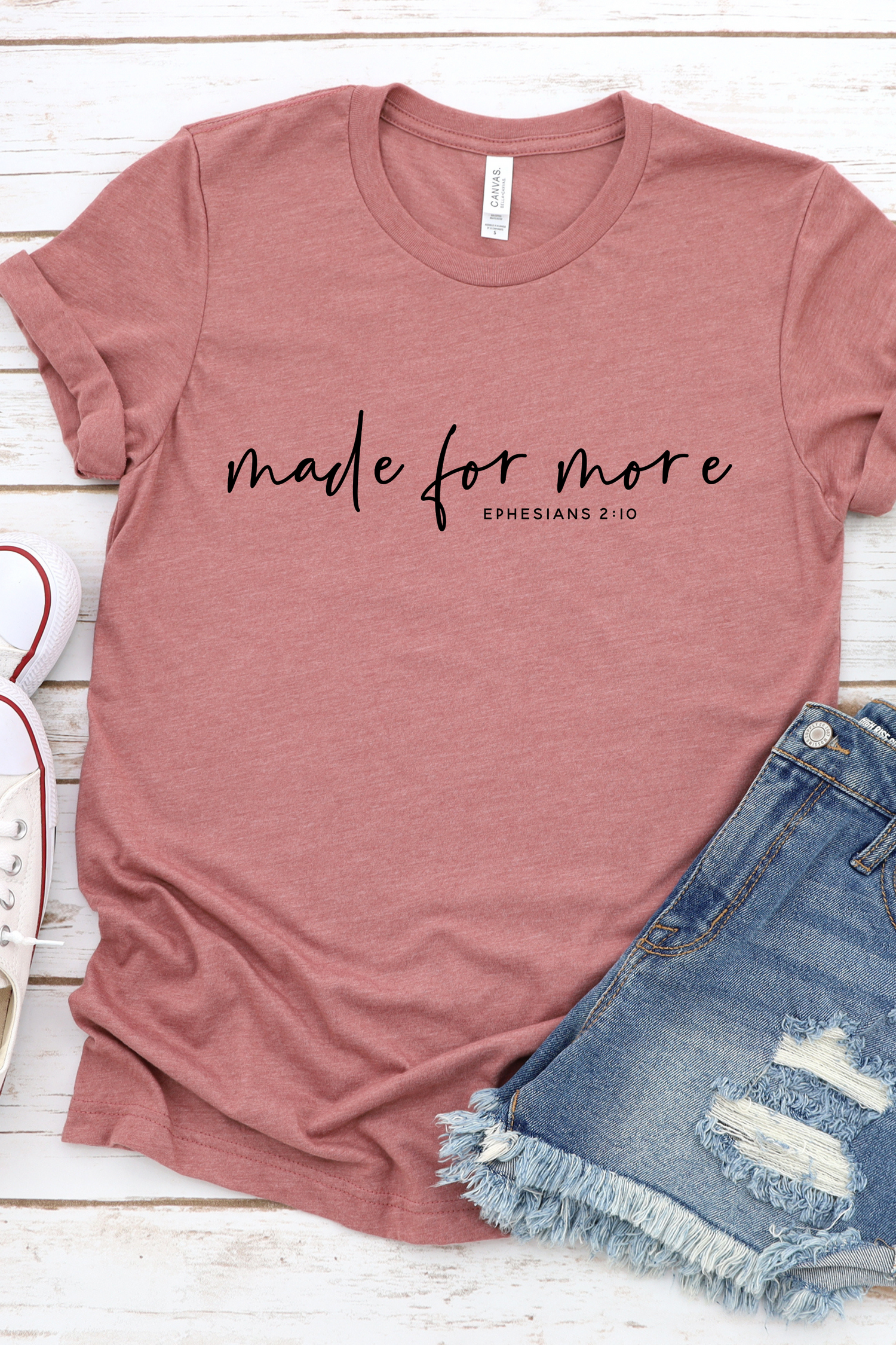 MADE FOR MORE TEE(BELLA CANVAS) by LL | Fleurcouture