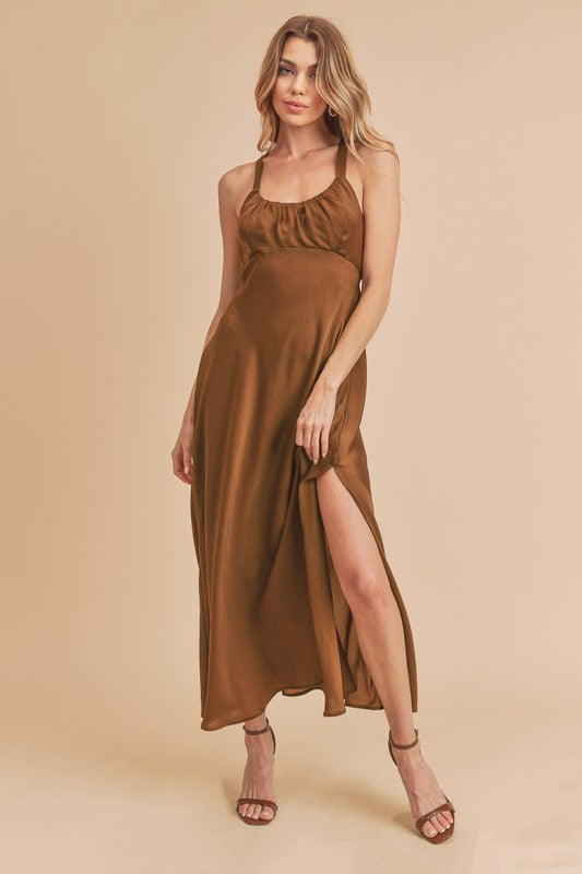Mae Dress BRONZE S by Aemi + Co | Fleurcouture