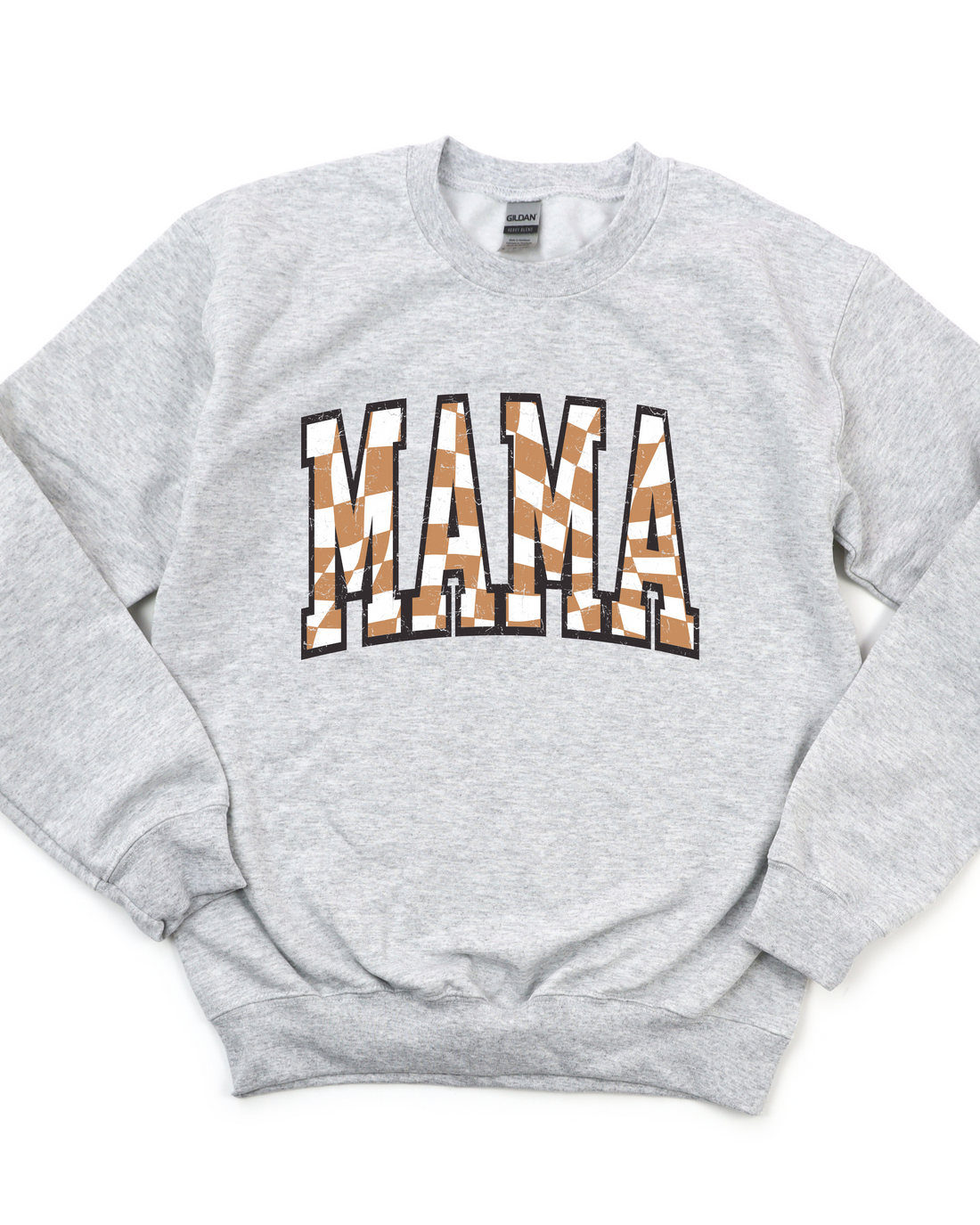 MAMA CHECK SWEATSHIRT by LL | Fleurcouture