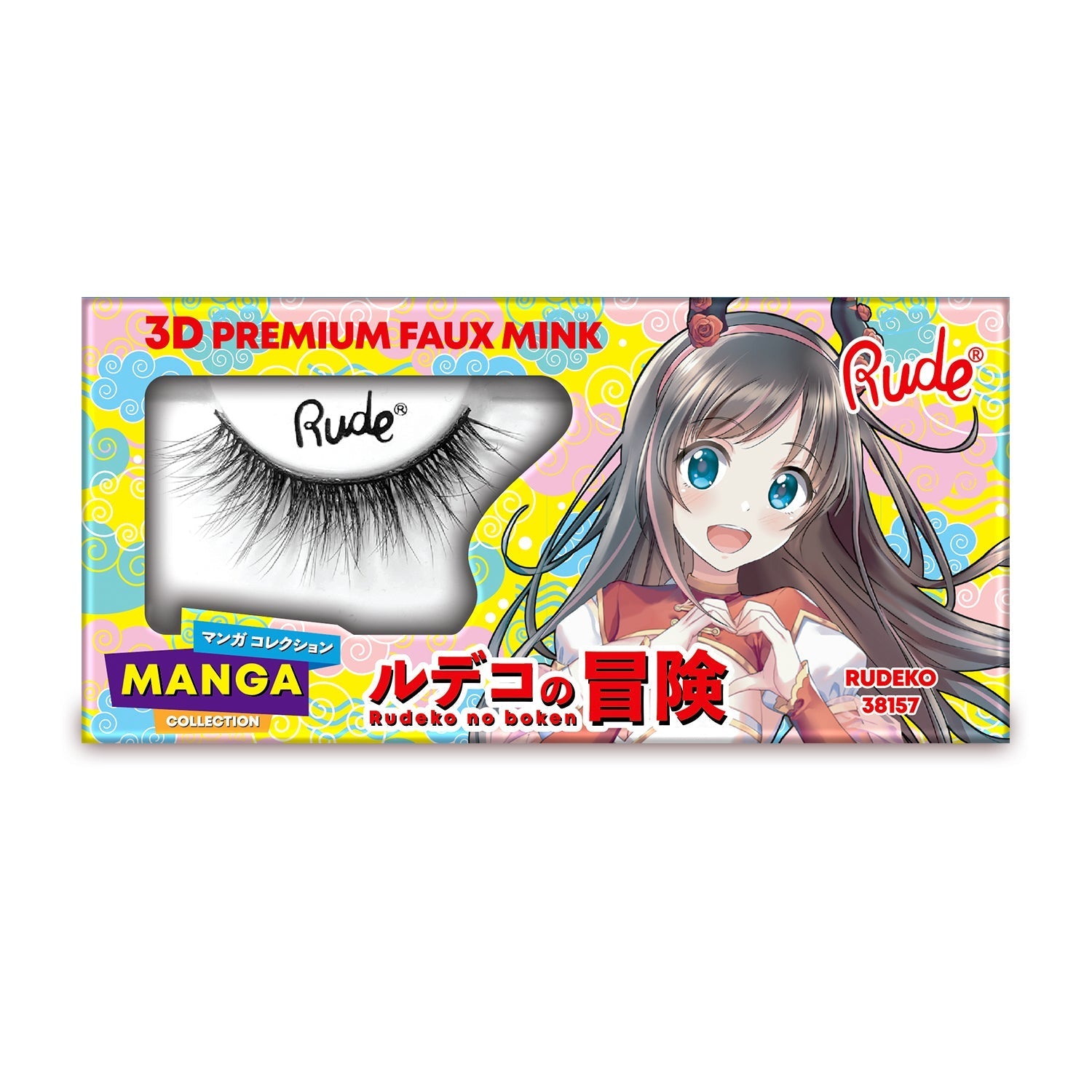 Manga 3D Faux Mink Lashes Rudeko False Eyelashes by Rude Cosmetics | Fleurcouture