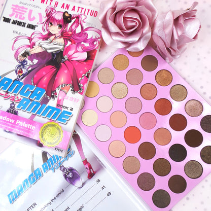 Manga Anime 35 Eyeshadow Palette Book 2 Eyeshadow Palettes by Rude Cosmetics | Fleurcouture