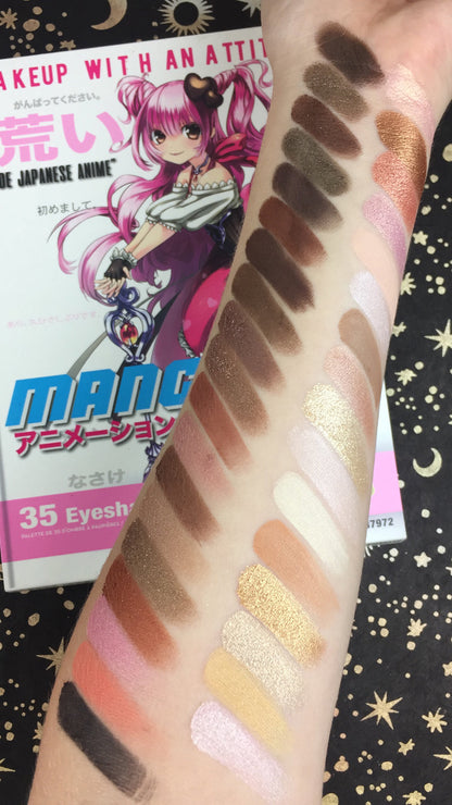 Manga Anime 35 Eyeshadow Palette Book 2 Eyeshadow Palettes by Rude Cosmetics | Fleurcouture