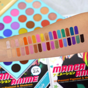 Manga Anime 35 Pressed Pigment & Shadows Book 2A Eye Shadow by Rude Cosmetics | Fleurcouture