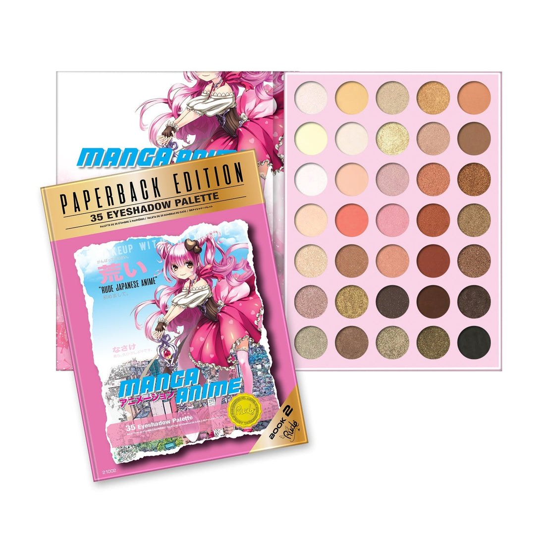 Manga Anime Palette - Paperback Edition Eye Shadow by Rude Cosmetics | Fleurcouture