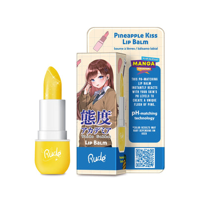 Manga Collection Lip Balm Pineapple Kiss Lip Balms by Rude Cosmetics | Fleurcouture