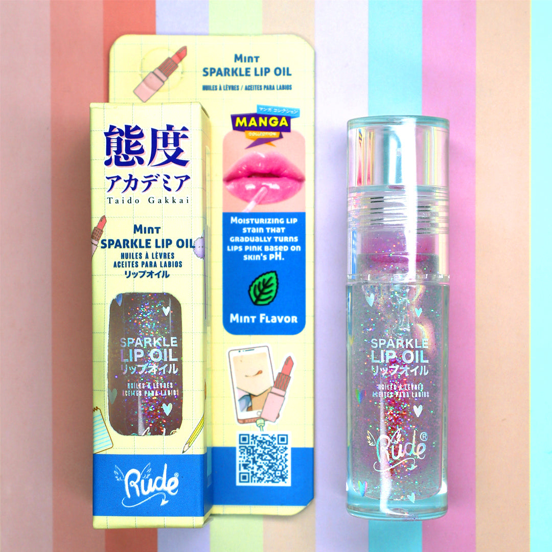 Manga Collection Sparkle Lip Oil Lip Balms & Treatments by Rude Cosmetics | Fleurcouture