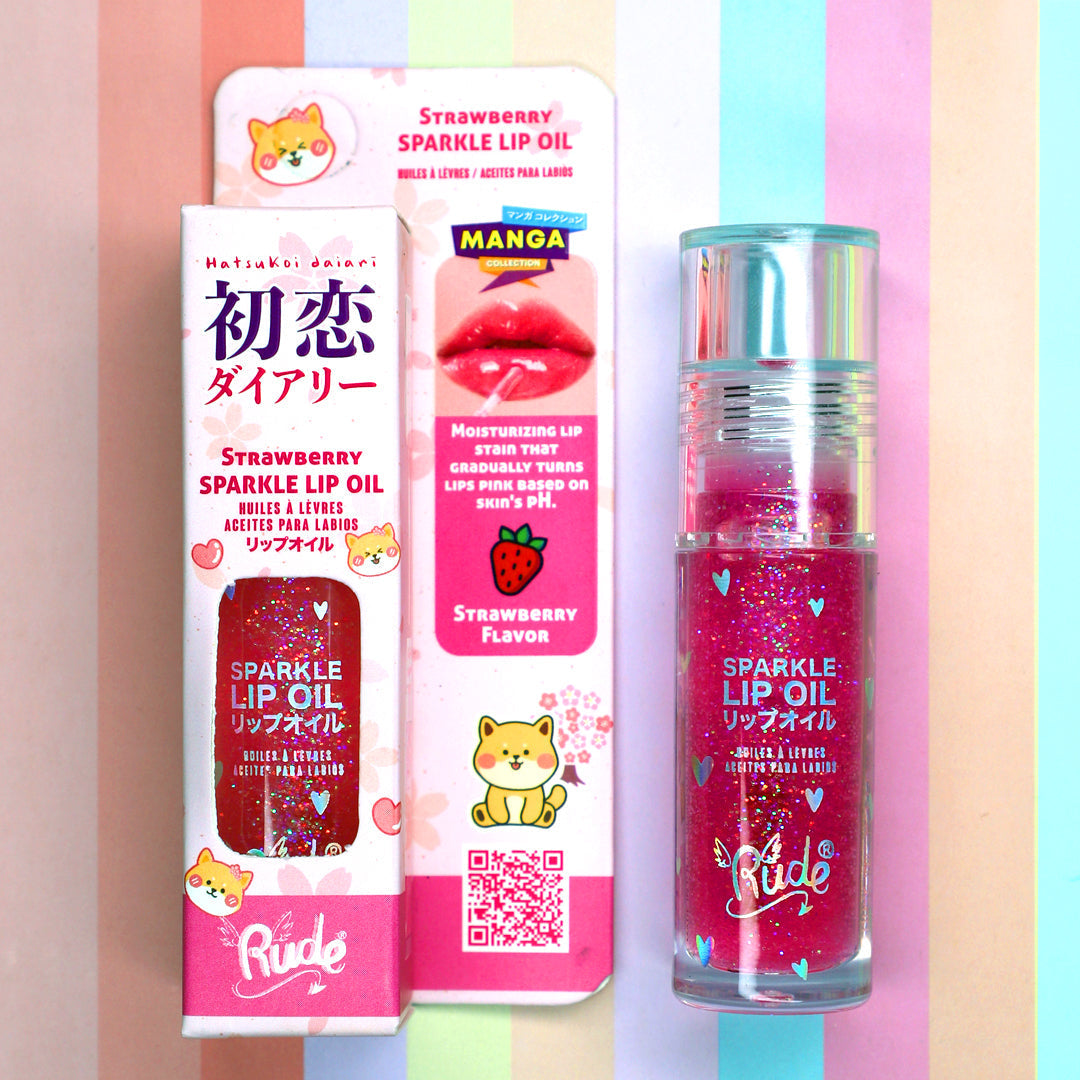 Manga Collection Sparkle Lip Oil Lip Balms & Treatments by Rude Cosmetics | Fleurcouture