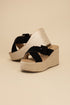 Manta Espadrille Platform Slides BLACK 5.5 by Fortune Dynamic | Fleurcouture