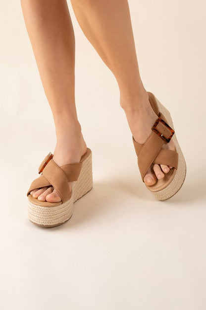 Manta Espadrille Platform Slides by Fortune Dynamic | Fleurcouture