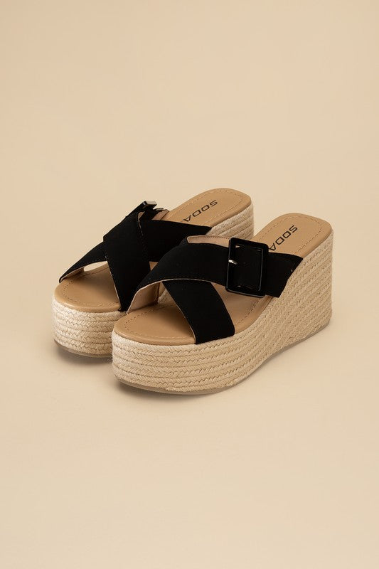 Manta Espadrille Platform Slides by Fortune Dynamic | Fleurcouture