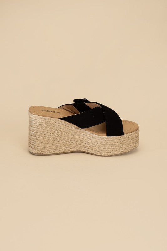 Manta Espadrille Platform Slides by Fortune Dynamic | Fleurcouture