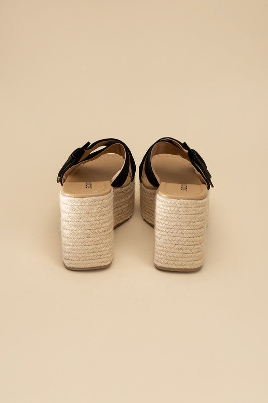 Manta Espadrille Platform Slides by Fortune Dynamic | Fleurcouture