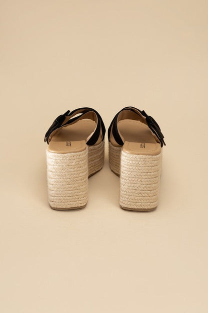 Manta Espadrille Platform Slides by Fortune Dynamic | Fleurcouture