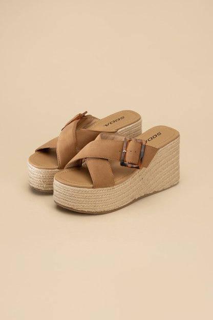 Manta Espadrille Platform Slides by Fortune Dynamic | Fleurcouture