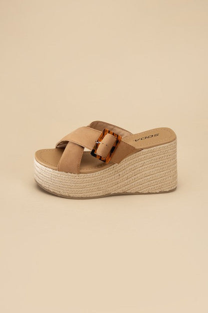 Manta Espadrille Platform Slides by Fortune Dynamic | Fleurcouture