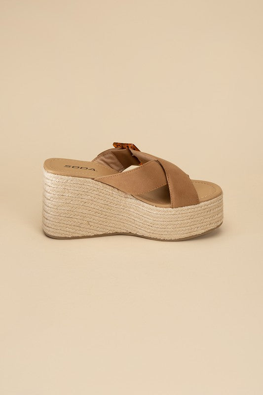 Manta Espadrille Platform Slides by Fortune Dynamic | Fleurcouture