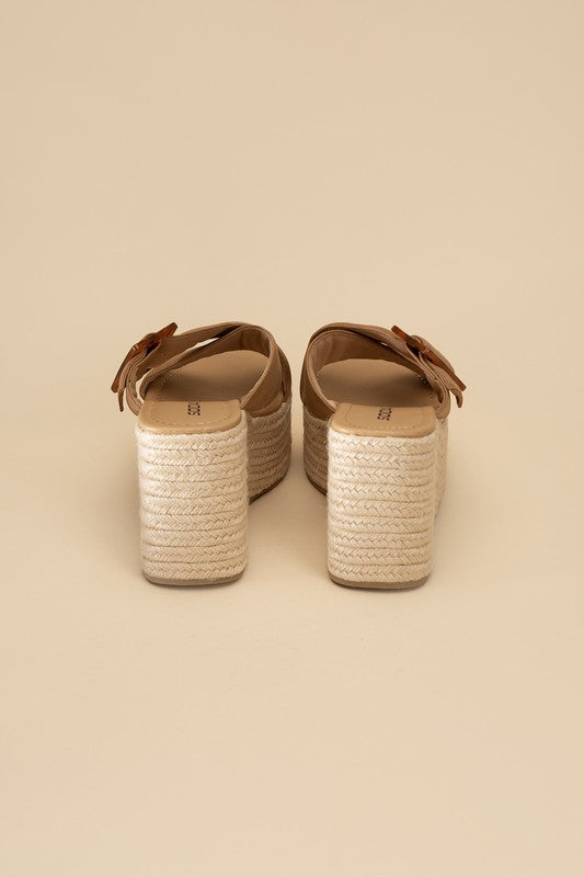 Manta Espadrille Platform Slides by Fortune Dynamic | Fleurcouture