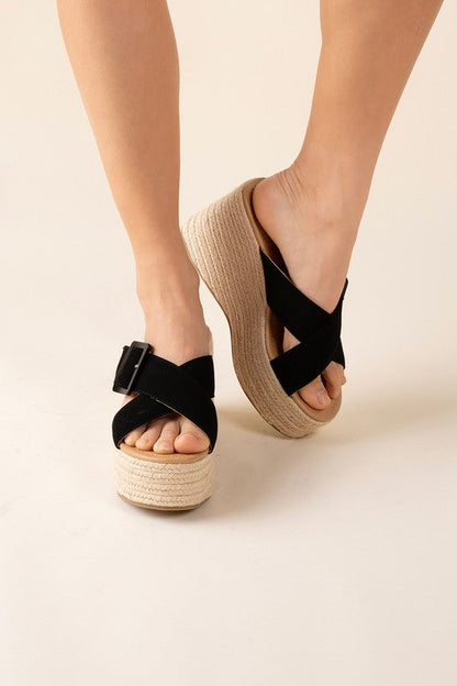 Manta Espadrille Platform Slides by Fortune Dynamic | Fleurcouture