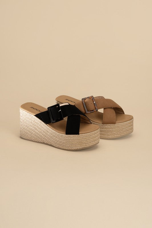 Manta Espadrille Platform Slides by Fortune Dynamic | Fleurcouture