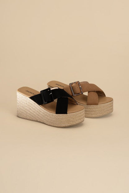 Manta Espadrille Platform Slides by Fortune Dynamic | Fleurcouture