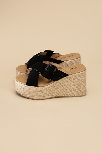 Manta Espadrille Platform Slides by Fortune Dynamic | Fleurcouture