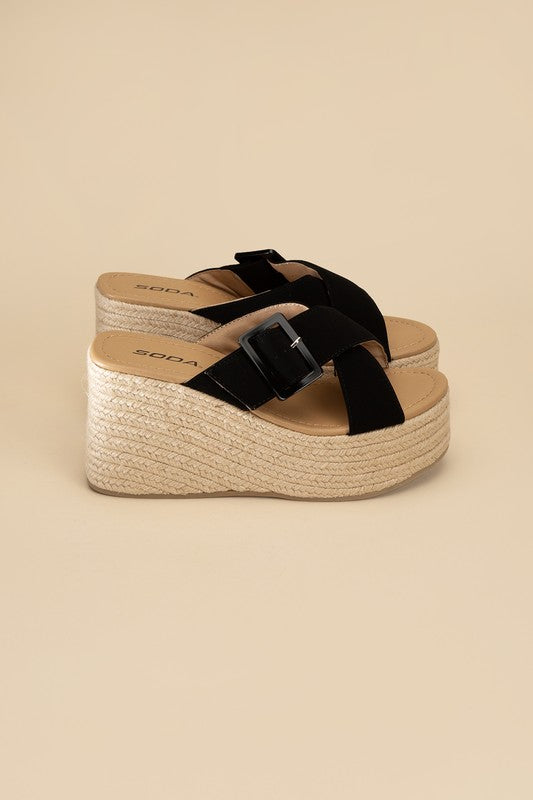 Manta Espadrille Platform Slides by Fortune Dynamic | Fleurcouture